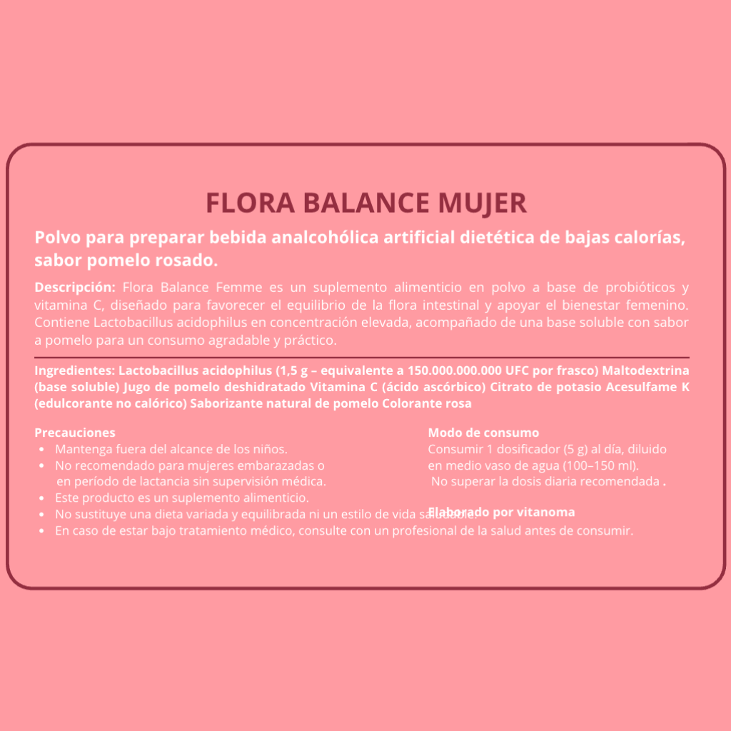 FLO Probiótico Vaginal Avanzado: Polvo de Rápida Absorción para Balance Íntimo