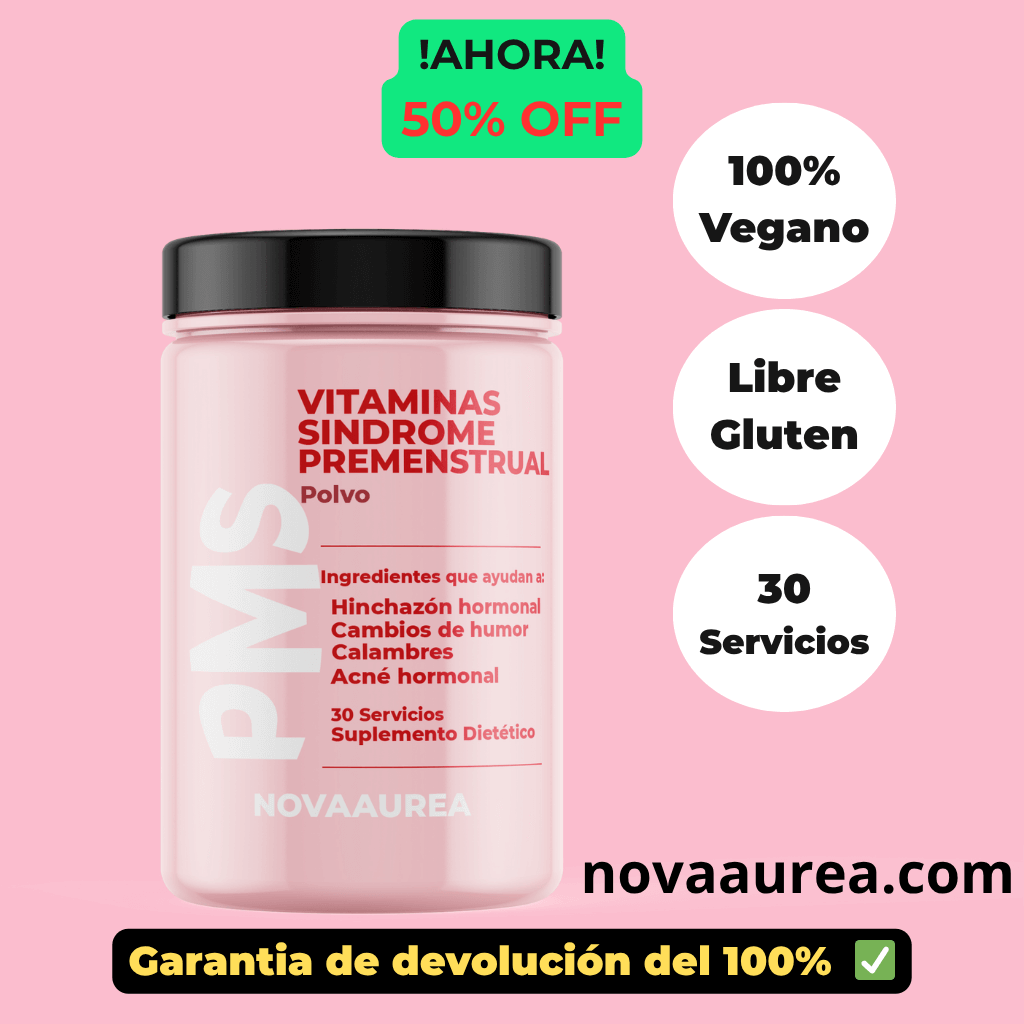 PMS Vitaminas para el alivio del Síndrome Premenstrual Avanzado: Polvo de Rápida Absorción