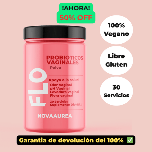 FLO Probiótico Vaginal Avanzado: Polvo de Rápida Absorción para Balance Íntimo